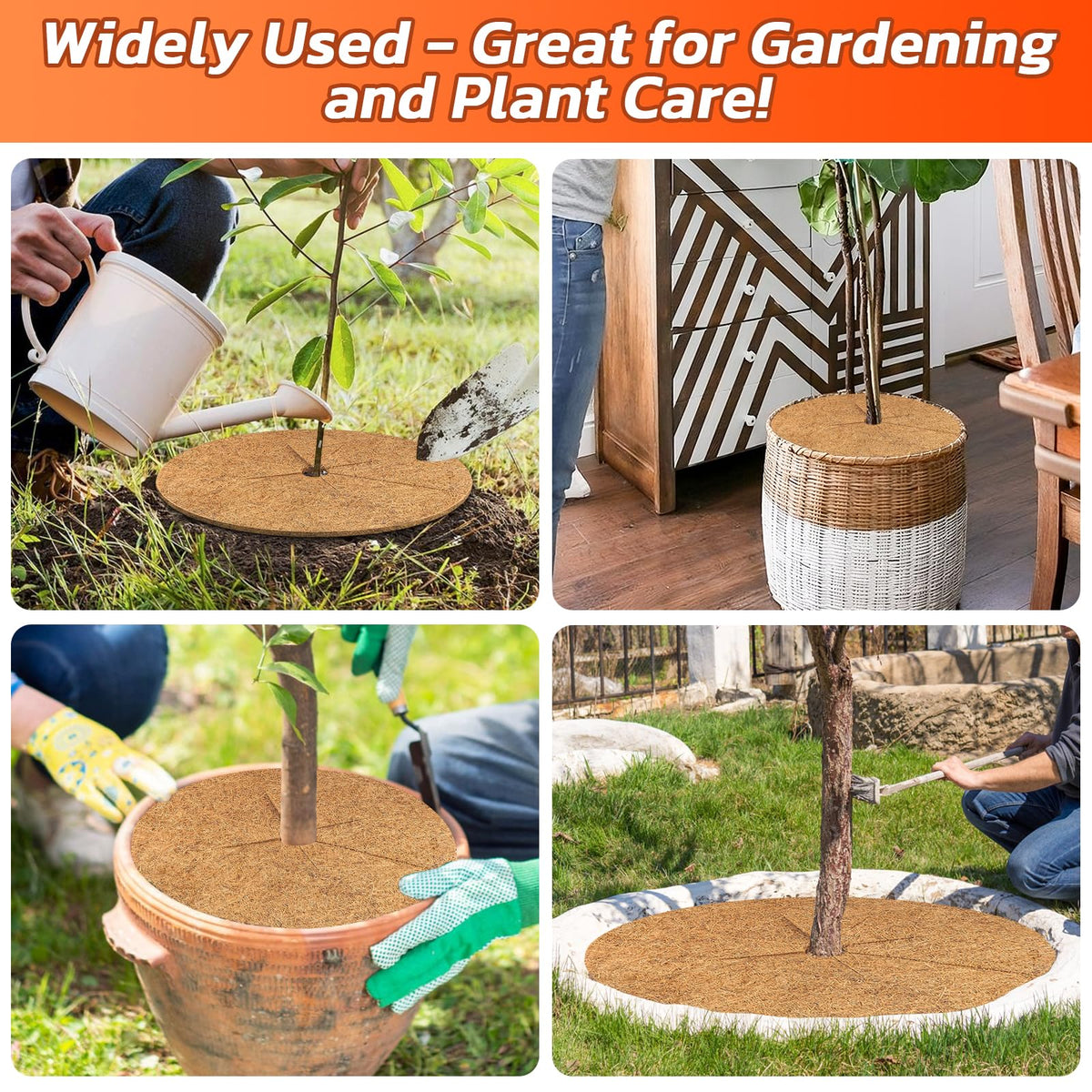 Legigo indoor-outdoor decorative use shows neat plant display with natural coco mat.