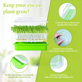 Legigo inner mesh tray provides airflow to support healthy microgreens growth.