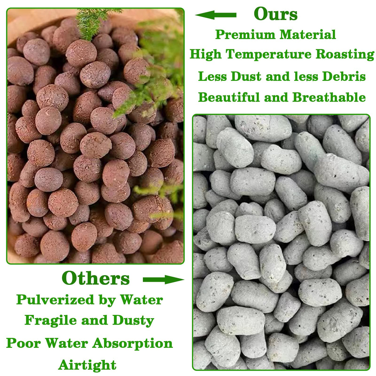 Legigo Leca pebbles suited for hydroponics, aquaponics, and related setups.