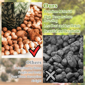 Legigo Leca pebbles in a hydroponics system for root support
