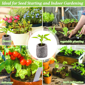 Legigo peat pellets save space in mini greenhouses.