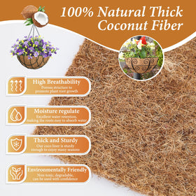 Legigo coco liner demonstrates moisture retention to reduce watering frequency