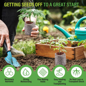 Legigo moisture-retentive pellets aiding steady seed germination