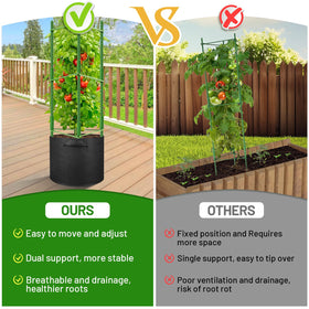 Legigo multi-plant application supports beans, cucumbers, peppers with reliable vertical growth.