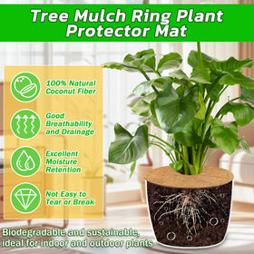 Legigo natural coco coir mulch mat provides soil cover and weed suppression.