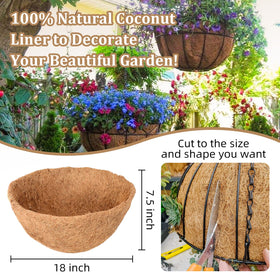 Legigo natural coir fiber liner close-up highlighting air permeability for roots