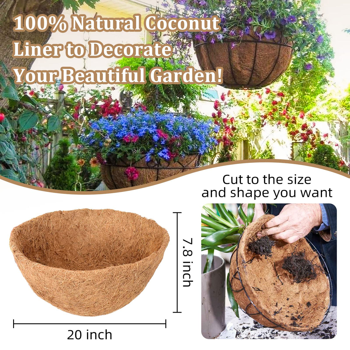 Legigo natural coir fiber liner for breathable root environments.