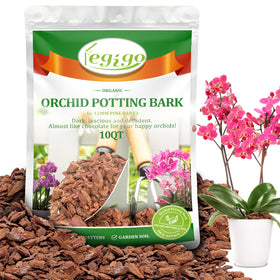 Legigo orchid bark 10 qt bag for aerated roots in orchid pots.