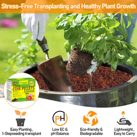 Legigo organic coir provides breathable, clean potting medium