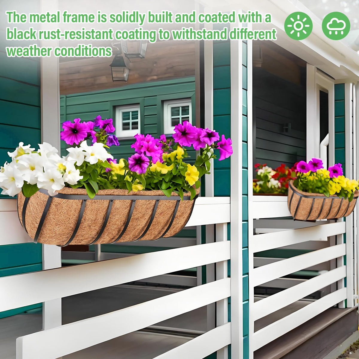 Legigo outdoor decor setup on balcony porch highlighting versatile placement.