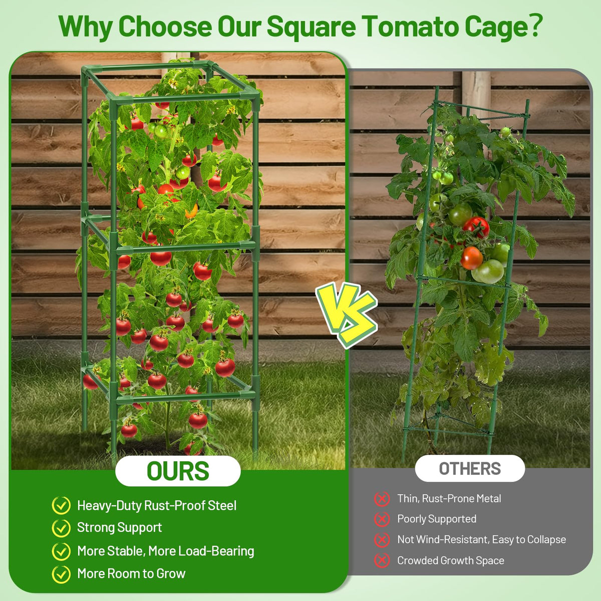 Legigo outdoor garden trellis ideal for tomatoes, peppers, cucumbers and more.