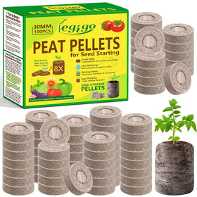 Legigo peat pellets 30mm seed starter in a tray for efficient germination.