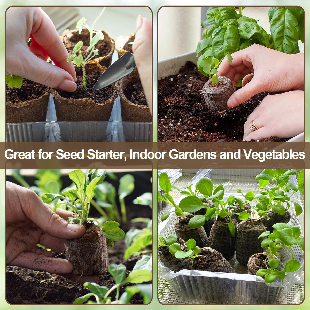 Legigo pellets fit 1020 trays for efficient seed starting