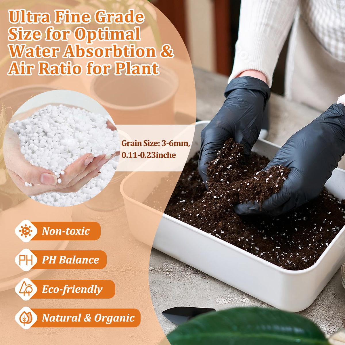 Legigo perlite aeration boost improves soil drainage and root space.