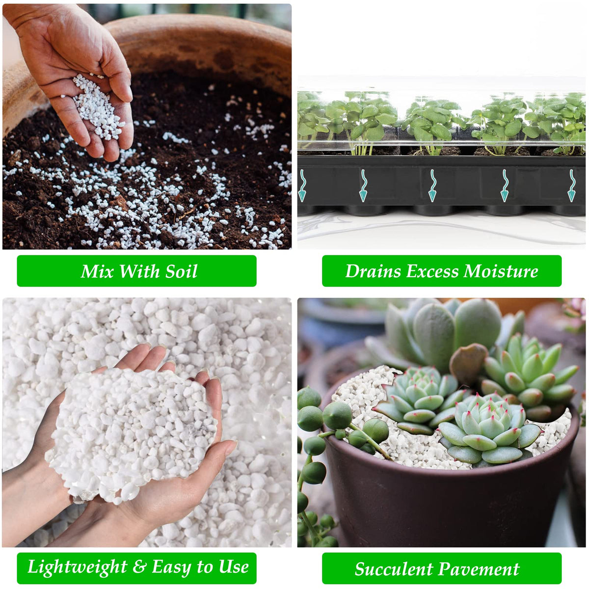 Legigo perlite supports hydroponics and soil-less systems with a lightweight structure.