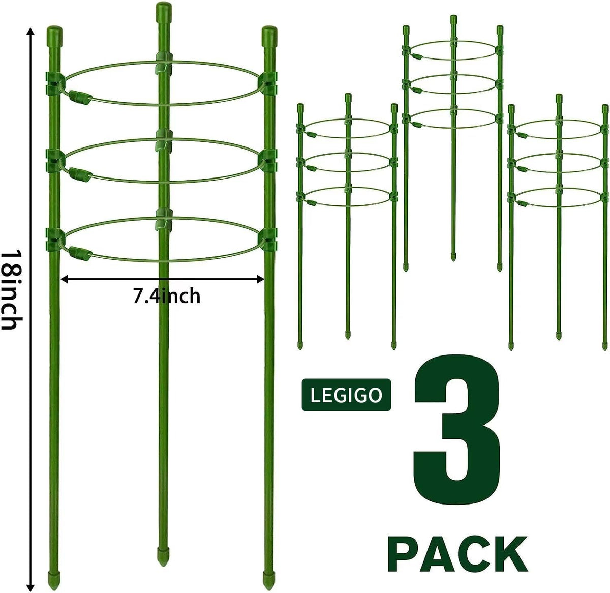 Legigo plant clips 10-pack close-up for secure stem attachment.