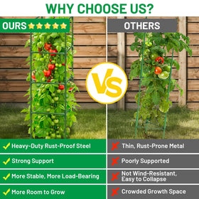 Legigo included plant ties add extra support for growing stems.