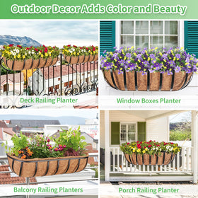 Legigo planting ideas with flowers and herbs in 24-inch boxes for curb appeal.