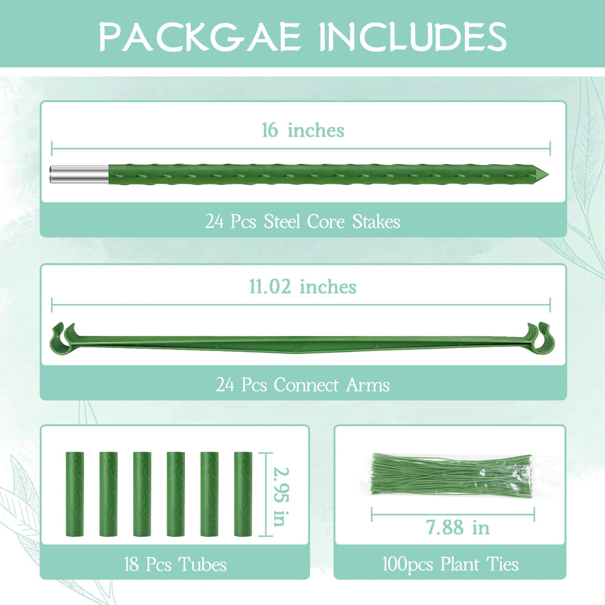 Legigo PP stakes provide durable, easy-to-assemble support for climbing plants.