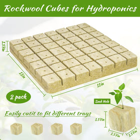 Legigo rockwool cubes cut-to-size fit seedlings precisely