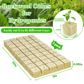 Legigo rockwool cubes cut-ready for precise seed placement and faster setup.
