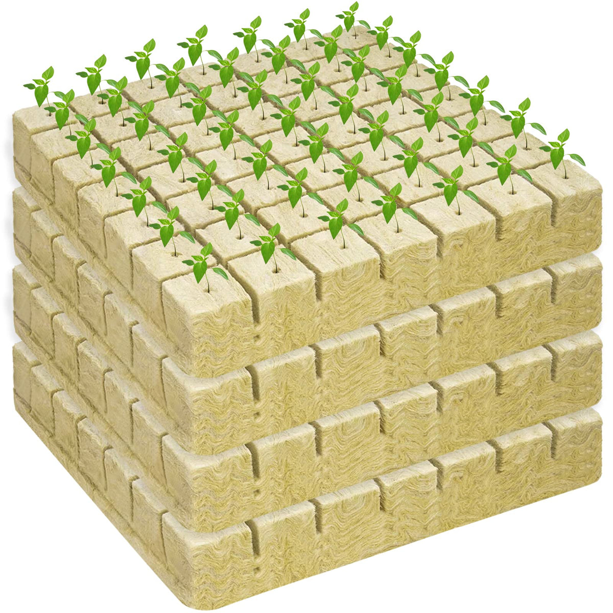 Legigo rockwool cubes four-sheet packaging with 196 plugs