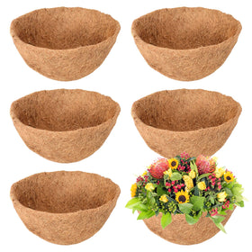 Legigo round coconut coir liner for 10 inch basket, natural moisture retention for thriving plants