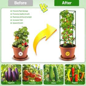 Legigo rust-proof steel trellis with green coating blends into gardens while providing reliable support.