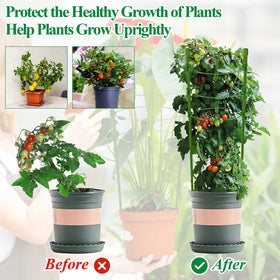Legigo rust-resistant steel garden supports resist wind and last for years.