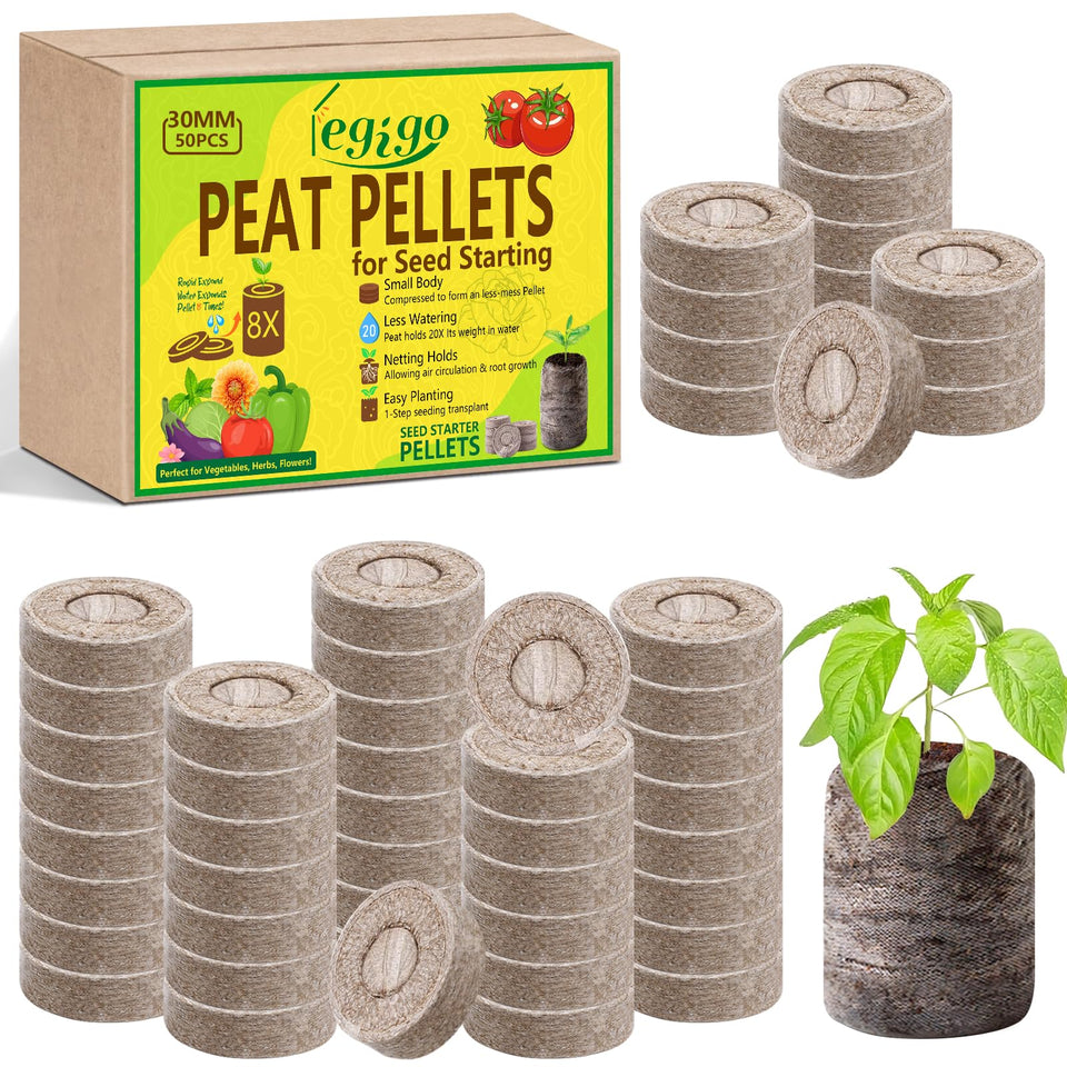 Legigo 30mm seed pellets compact dry form for neat storage and quick expansion for seed starting