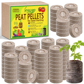 Legigo seed starter peat pellets in 300-count pack ready for quick germination.