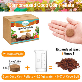 Legigo seed-starting pellets expand with water for uniform germination