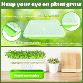 Legigo seeding mesh tray breathability promotes even, healthy germination.