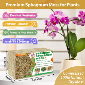 Legigo sphagnum moss for orchid care and moist roots