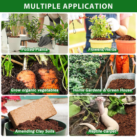 Legigo coco coir bricks suit indoor and outdoor gardening and reptile bedding