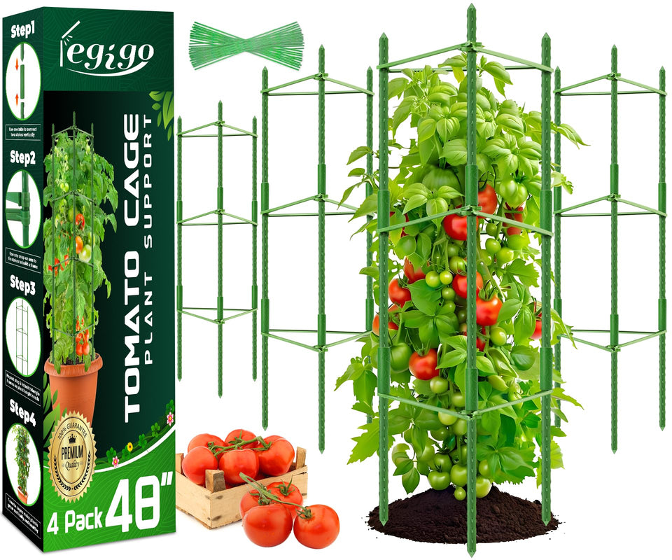 Legigo tomato cage 4ft pack supports tall plants in the garden.