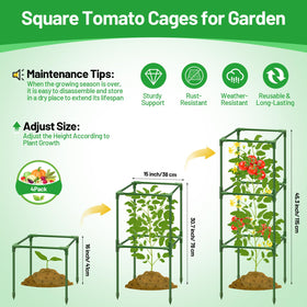Legigo tomato cage assembly guide for quick, tool-free setup.
