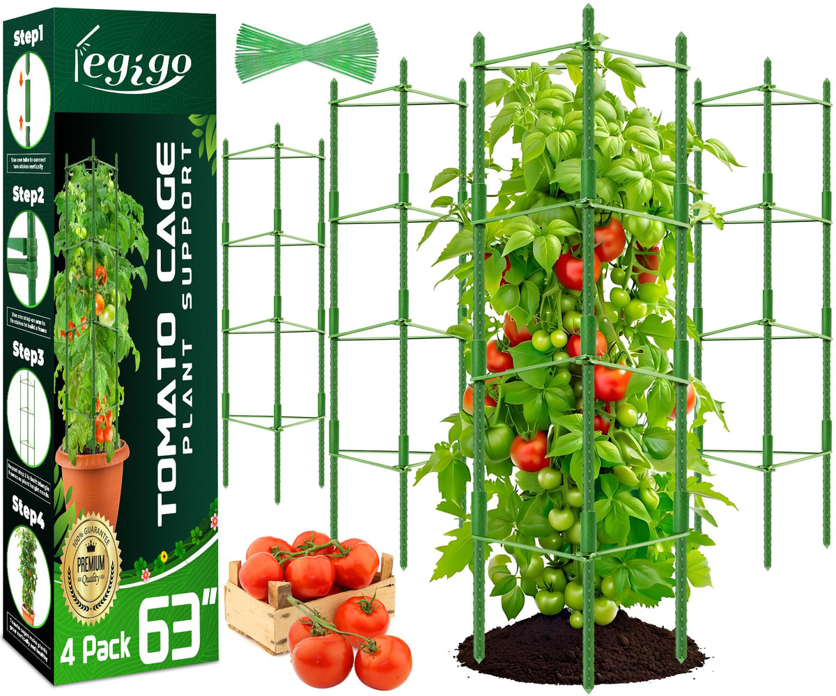 Legigo tomato cage assembly kit ready for quick setup to support tall tomatoes.