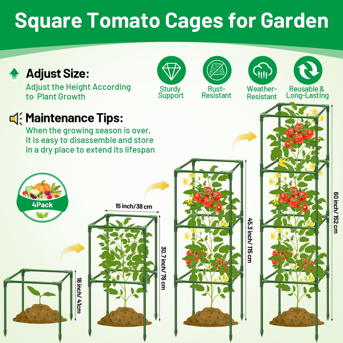 Legigo tomato cage assembly showing quick setup for climbing plants.