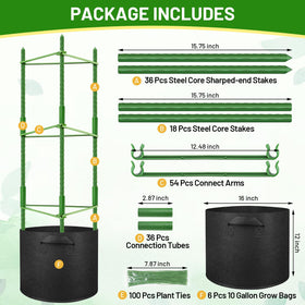 Legigo tomato cage stability rustproof design keeps plants upright during windy days.