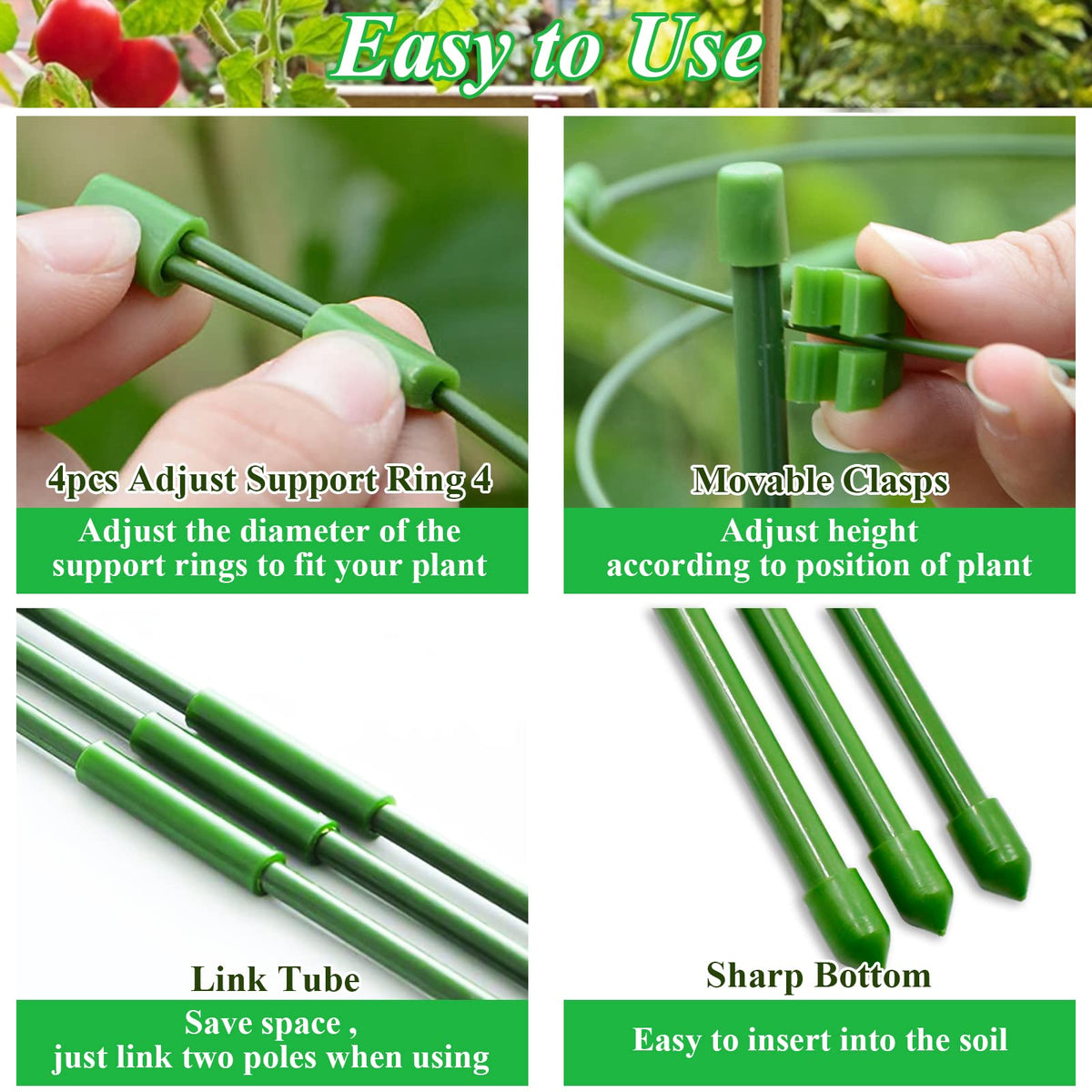 Legigo triangular base provides stable support for upright growth