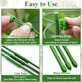Legigo triangular frame provides stable support for climbing vines