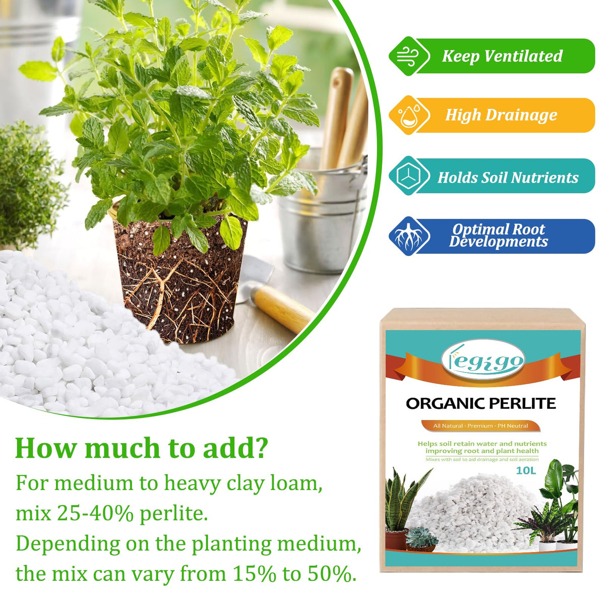 Legigo perlite aids Venus Fly Trap soil and tropical plant care.