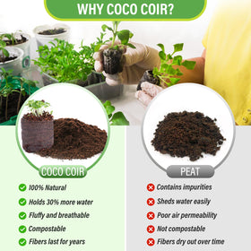 Legigo water-activated coco coir pellets expanding for planting