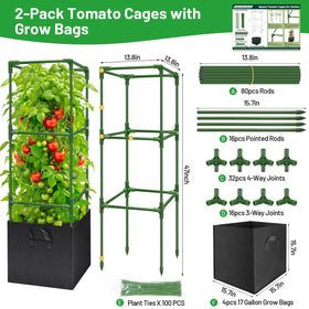 Legigo weather-resistant tomato stakes withstand sun and rain
