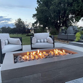 LEIMO KPARTS black lava stones deliver ambient warmth and visual contrast