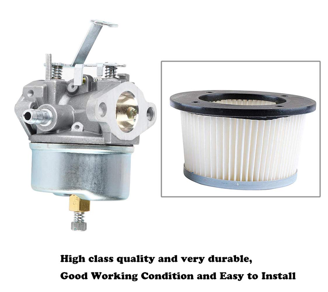 LEIMO KPARTS installation guide image for Tecumseh carburetor on 5–6 HP engines.