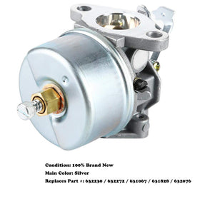 LEIMO KPARTS carburetor package includes unit and shown parts for replacement.