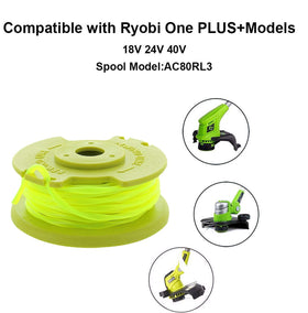 11 ft per spool shown to illustrate ample line length for trimming