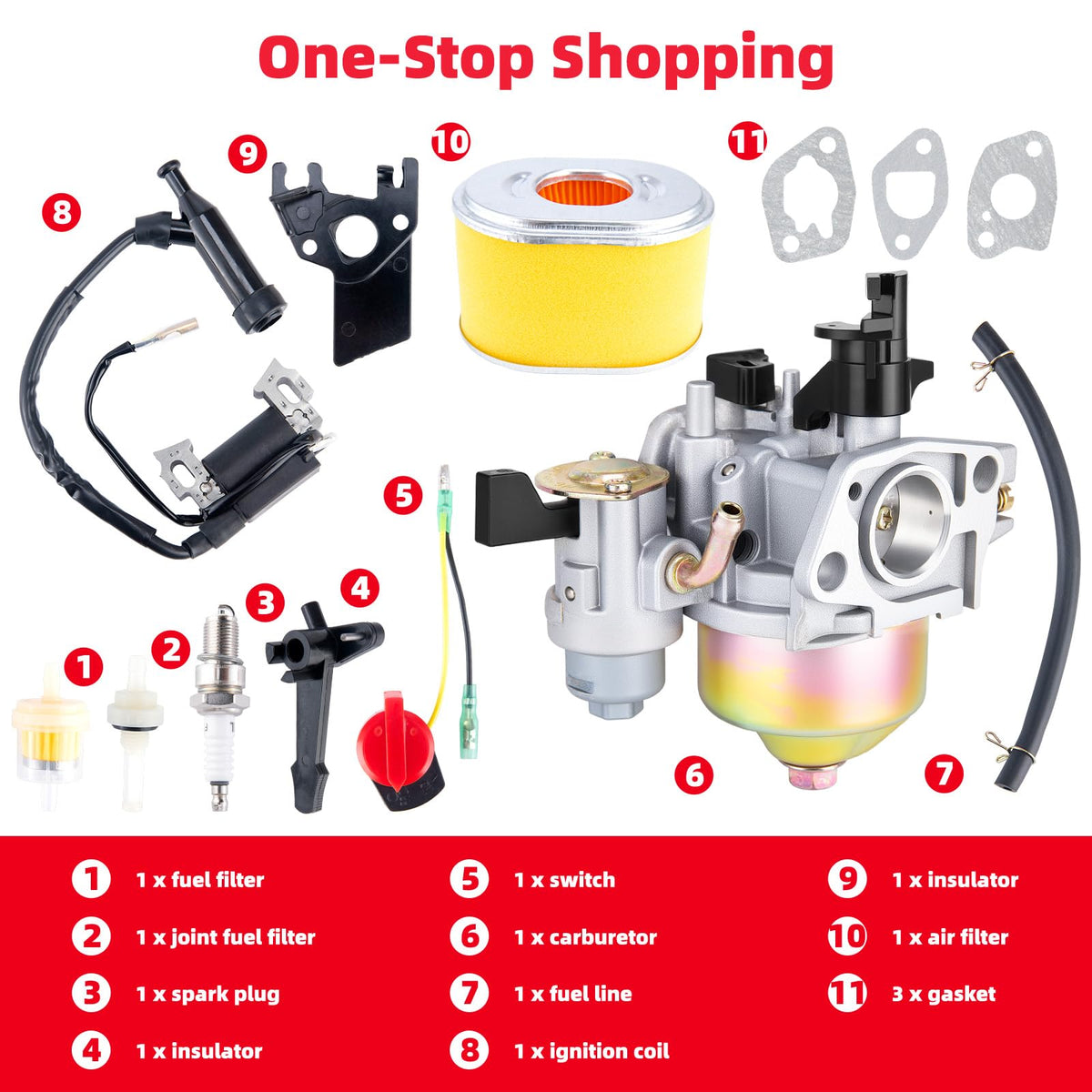 LEIMO KPARTS insulator and switch components for secure electrical connection